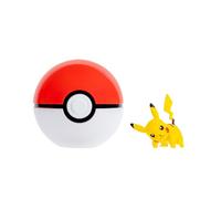 Pokémon Pikachu et Poké Ball Clip ‘N’ Go Figurine Un Accessoire Poké Ball | Comprend une figurine de combat de 5 cm et un accessoire Poké Ball