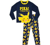 Pokemon Pikachu I choisiriez-Vous Garçons Set Long Pyjama Marine 128 | Garçons Cadeaux Pokemon, école de garçons PJs, Vêtements pour Enfants, badine l'anniversaire Idée Cadeau
