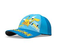 Pokemon Pikachu Pika Pika Casquette Baseball Enfant 3-8 Ans Visière Bleu