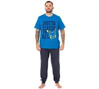 Pokémon Pikachu Pyjama pour Homme | Pyjama Bleu et t-Shirt Character Lounge | Attrapez-Les Tous | Cadeaux de Nuit pour Lui Fan Merchandise