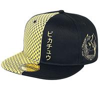 Pokemon Pikachu Snapback Casquette de Baseball Noir Taille Unique réglable