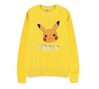 Pokémon Pikachu Unisexe Pull tricoté Jaune S