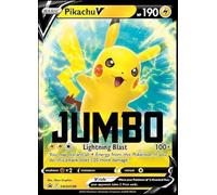 Pokémon Pikachu V SWSH198 Carte Jumbo Star Promo Noir