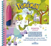 Pokémon - Pinceau magique - Ponyta de Galar - The Pokémon Company - Dragon D'or Livres Du - cartonné - Document jeunesse