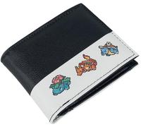 Pokémon Pixel Starter Unisexe Portefeuille Noir/Blanc Polyester