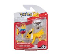Pokémon PKW 3050 - Figurine de Bataille - Wolly, Kanivanha, Blitza, Ensemble de Figurines Officielles
