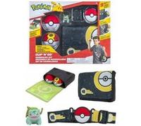 Pokemon PKW0229 Pokemon Bandolier Clip N Go Set 2 x Poke Ball Bulbasaur Figurine Belt Bag G