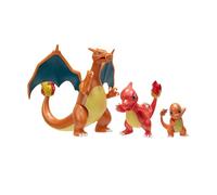 Pokémon Figurine Select Evolution Multipack Salamèche, Reptincel et Dracaufeu Multicolore
