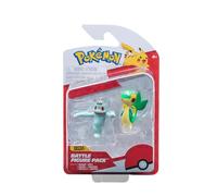 Jazwares Pokémon Battle Figure Set - Pack de 2 Machollo & Serpifeu - Figurines de 5 cm - Poses dynamiques - A partir de 4 ans - Sous licence officielle