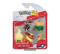 PoKéMoN PKW3047 - Battle Figure Set - Pantoufles, balgoras, flamara, figurines officielles