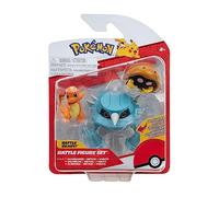 Pokémon PKW3052 - Figurine de Bataille - Kabuto, Glumanda, Metang - Ensemble de Figurines Officielles