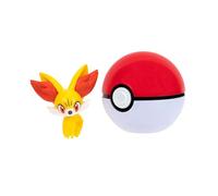 Pokémon PKW3132 - Clip'n'Go Poké Balls - Fynx & Poké Ball Officiel avec Figurine de 5 cm