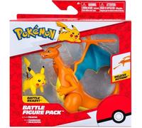 Pokémon PKW3459 - Figurine de Bataille - Dracaufeu et Pikachu