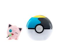 Pokémon PKW3627 Clip 'N' Go Jigglypuff Comprend Une Figurine de Combat de 5,1 cm et Un Accessoire de Boule de Lune, Multicolore