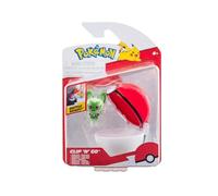 Pokémon PKW3629 Clip 'N' Go Sprigatito avec Figurine de Combat de 5,1 cm et Accessoire Poké Ball Multicolore
