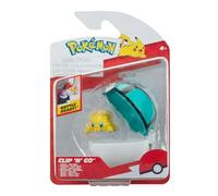 Pokémon PKW3632 Clip'n'Go Poké Ball Gamelle et Balle en Filet avec Figurine de 5 cm