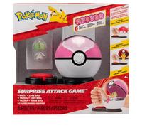 Pokémon PKW3722 Surprise Attack Game Lot Unique Trasla avec Balle Sympa Figurine Officielle avec Balle