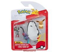 Pokémon PKW3737 - Figurine de Bataille - Evoli, Gladiantri, Smettbo, Figurines Officielles