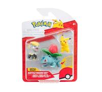 Pokémon PKW3893 - Figurine de Bataille - Pikachu, Miniras, Bisaknosp