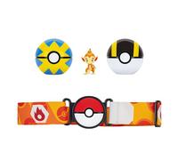 Pokémon PKW4168 Panflam Clip 'N' Go Kit de Ceinture Panflam Battle avec Ballon Flottant, hyperball et Ceinture