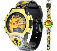 Pokémon POK4214AZ Montre à quartz pour garçon avec bracelet en plastique Multicolore Taille 14