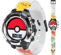 Pokémon POK4245AZ Montre à Quartz pour garçon avec élastique Multicolore 13