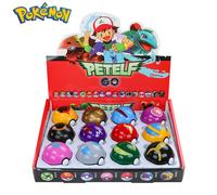Pokemon Poke Ball Figure Jouets, Anime Pikachu, Pocket Monster, Pet Elf PVC Figurine, Action Collection Model Dolls Gifts, 12Pcs Set No Box