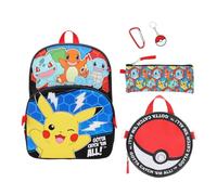 Pokémon Poke Balls & Character Print Lot de 5 sacs à dos pour garçons 40,6 cm