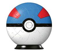 Pokemon Pokeball Bleu Super Ball Puzzle 3D 54pz Ravensburger