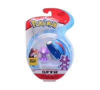 Pokemon Pokeball - Toxizap Super Ball Bleu - Superball - Clip 'N' Go - Figurine Pokemon Violet