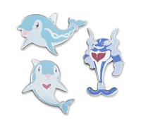 Pokemon Pokémon Center : jeu de trois broches : Finizen, Palafin et Palafin (forme de héros) Pokémon Pins