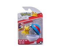 Pokémon PKW2660 Clip'n'Go Poké Ball Pikachu & Guter Ball Poké Ball Officiel Poké Ball avec Figurine détaillée de 5 cm