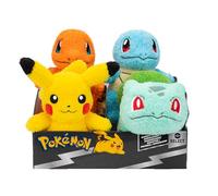 Pokemon Pokémon PKW4413-12 Peluche officielle 20 cm au choix Cuddly Edition Squirtle, Pikachu, Charmander, Bulbasaur, jouet officiel pour enfants 2+