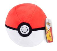 Pokemon Pokémon Poke Ball en peluche de 12,7 cm - Sous licence officielle - Pokeball Génération 1 - Jouet en peluche doux avec fond lesté - Cadeau pour enfants, garçons, filles et fans - 2 ans et plus