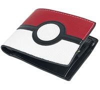 Pokémon Porte-Feuille Pokéball Homme Portefeuille Rouge/Noir/Blanc Imitation Cuir