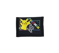 Pokémon : Portefeuille Pikachu, Portefeuille, Accessoires et Accessoires, Couleur Noire, Produit Officiel (CyP Brands)