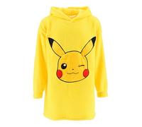 Pokémon Pull à Capuche pour Garçon, Pikachu Sweat-Shirt Couverture Polaire Douce, Tailles 3 à 12 Ans (FR/ES, Âge, 3 Ans, 5 Ans, Taille Normale, Jaune)