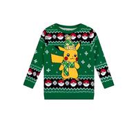 Pokémon Pull Pikachu de Noël Garçon Vert 10-11 Ans