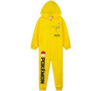 Pokémon Pyjama Combinaison Enfant Pikachu Grenouillère Enfant en Polaire Combi Pyjama Pikachu Dracaufeu 4-14 Ans (Jaune, 7-8 Ans)