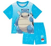 Pokémon Pyjama Court rétro Tortank/Blastoise, Bleu, 7-8 Ans 128cm