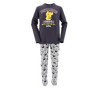 Pokémon Pyjama Garçon, 2 Pièces T-Shirt et Pantalon Long en Coton Doux Motif Pikachu, Tailles 10 à 16 Ans (FR/ES, Âge, 14 Ans, Taille Normale, Gris)