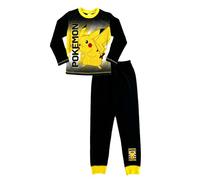 Pokemon Pyjama, garçons ou Filles avec Pikachu, Noir, Taille 9-10 Ans