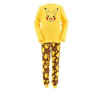 Pokémon, Pyjama Long, Polaire Garçon (FR/ES, Âge, 14 Ans, Taille Normale, Jaune)