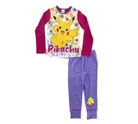 Pokemon Pyjama pour fille - Manches longues - 5 à 12 ans, Rose/mauve, 5-6 ans