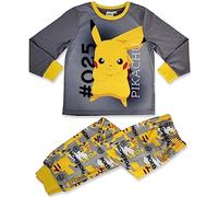 Pokémon Pyjama pour garçon avec bas super doux 3-10 ans, gris, 3-4 ans