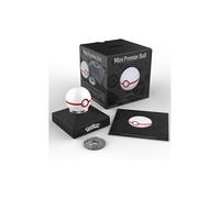 The Wand Company Pokémon Trainer Mini Poké Ball Range of Authentic Replicas - Realistic, Electronic, Die-Cast Poké Ball with Display Stand Light Features (Mini Premier Ball)