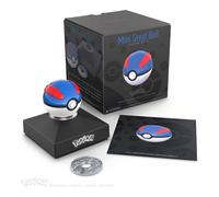 Pokémon Réplique métal die-cast Mini Super Ball – Électronique avec support lumineux