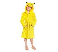 Pokémon Robe De Chambre Enfant De Pikachu, Peignoir Garçon Ou Fille En Polaire Douce Avec Capuche Taille 4-14 Ans (Jaune, 9-10 Ans)