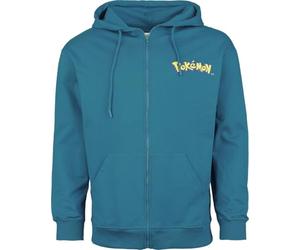 Pokémon Ronflex Homme Sweat-Shirt zippé à Capuche Turquoise M