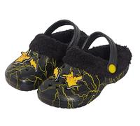 Pokémon Sabots Pikachu en Fourrure Polaire doublés de Breloques, Pantoufles pour Enfants, Chaussures de Maison pour Filles et garçons, Sandales moelleuses